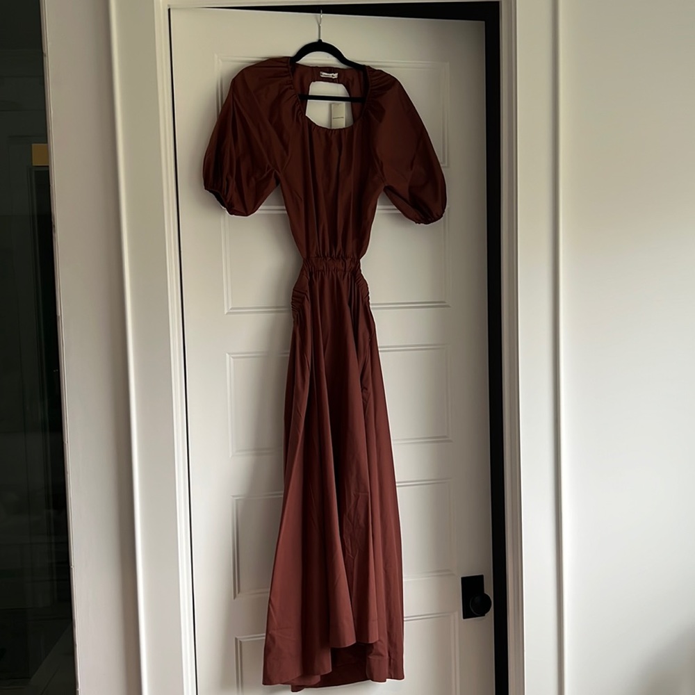 NWT open back midi dress